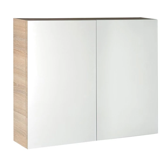 AQUALINE VEGA tükrösszekrény, 80x70x18cm, platinatölgy