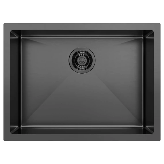 SAPHO ZENITH rozsdamentes mosogatótálca, 60x45cm, antracit
