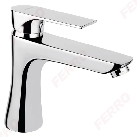 FERRO ALGEO SQUARE mosdócsaptelep, álló, click-clack leeresztő, króm