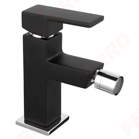 FERRO ZICCO bidécsaptelep, 5/4" automata leeresztő szettel, fekete