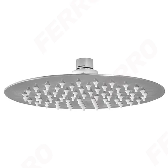 FERRO SLIM mennyezeti fejzuhany, gömbcsuklóval, átm. 200 mm, króm