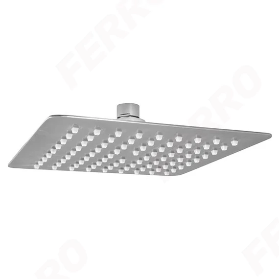 FERRO SLIM mennyezeti fejzuhany, gömbcsuklóval, 200 x 200 mm, króm