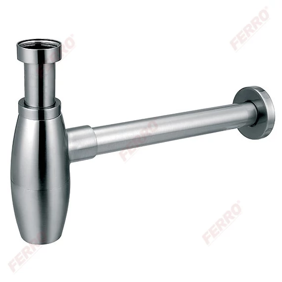 FERRO Ovális búraszifon, 5/4”x32 mm, króm