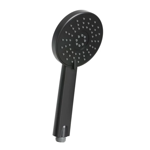 INVENA DAFNI kézizuhany, 3 funkciós, fekete, waterplating bevonat