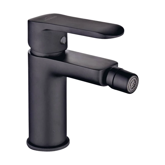 INVENA SIROS BLACK Bidécsaptelep, álló, fekete, waterplating bevonat
