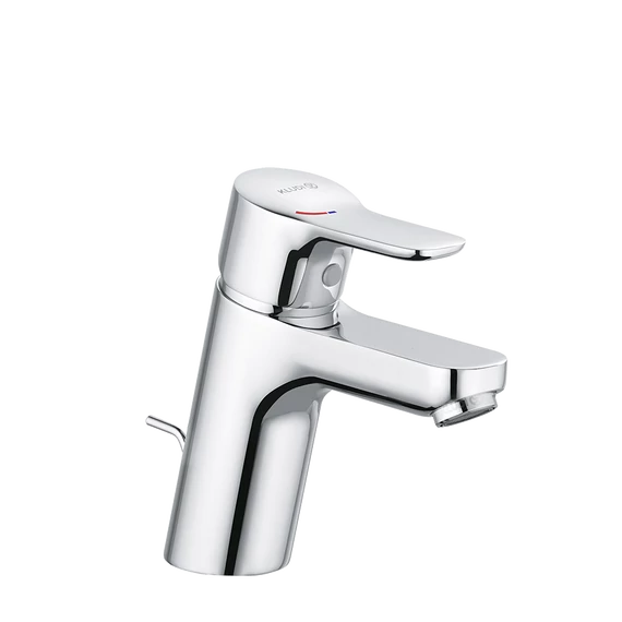 KLUDI Pure&Easy mosdó csaptelep 70, EcoPlus hidegvíz középállású, fém leeresztővel