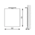 Kép 2/2 - TBOSS Floating mirror easy 60x70 cm, 30 cm LED lámpával