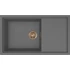Kép 1/2 - ELLECI- Mosogatótálca Sintesi 410 Keratek K99 Dark Grey bronz tartozékokkal
