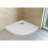 Kép 1/2 - H2O Nero A Slim íves lapos zuhanytálca 90x90