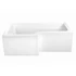 Kép 3/7 - M-ACRYL Linea aszimmetrikus akril kád 170x70/85 balos + Ajándék kádláb és peremrögzítő