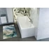 Kép 3/6 - M-ACRYL Mira egyenes akril kád 120x70 + Ajándék kádláb és peremrögzítő