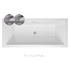 Kép 1/3 - M-ACRYL Sabina Pro Slim egyenes akril kád 180x80 + Ajándék kádláb és peremrögzítő
