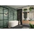 Kép 2/8 - M-ACRYL New Velvet különleges akril kád 160x85 fekete előlappal, króm lefolyóval