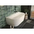 Kép 3/8 - M-ACRYL New Velvet különleges akril kád 160x85 fekete előlappal, króm lefolyóval