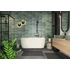 Kép 4/8 - M-ACRYL New Velvet különleges akril kád 160x85 fekete előlappal, króm lefolyóval