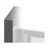 Kép 6/7 - RAVAK Supernova ASDP3-100 zuhanyajtó 198 szatén+transparent