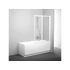 Kép 2/2 - RAVAK VS2 105 kádparaván fehér+transparent