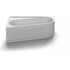 Kép 2/5 - RAVAK Chrome akrilkád 160x105 balos, fehér