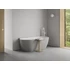 Kép 1/5 - RAVAK Vana Freedom Wall II Tec 170x87, akrilkád, Smoke Grey/fehér, fehér túlfolyóval