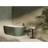 Kép 1/5 - RAVAK Vana Freedom Corner II Tec 175x86 bal, akrilkád, Grey Green/fehér, fehér túlfolyóval