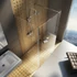 Kép 3/7 - RAVAK Walk-In Corner Szett 120x80, zuhanykabin krómhatású+transparent