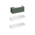 Kép 3/3 - RAVAK SD Lite 120 B fürdőszobai szekrény mosdó alá Grey Green