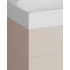 Kép 6/8 - RAVAK SD Lite 80 J fürdőszobai szekrény mosdó alá Alabaster Pink