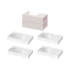 Kép 8/8 - RAVAK SD Lite 80 J fürdőszobai szekrény mosdó alá Alabaster Pink