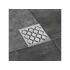 Kép 1/5 - RAVAK Padlóösszefolyó SN501 105 x 105 / 50 mm - rozsdamentes acél