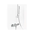 Kép 6/9 - RAVAK Puri termoszátos fali zuhanycsaptelep 150 mm PU 033.00CR, króm KIFUTÓ