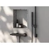 Kép 1/5 - RAVAK Puri zuhanycsaptelep 150 mm PU 032.20BL, fekete