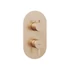 Kép 2/4 - RAVAK Espirit falba süllyesztett csaptelep, háromutas, belső egység nélkül ES 068.60RGB.O3.RB07F, Rose Gold Brushed
