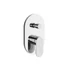 Kép 2/6 - RAVAK Chrome II kétutas csaptelep alaptest nélkül CR II 065.00CR.O2.RB070, króm