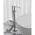Kép 2/5 - RAVAK Chrome II padlón álló csaptelep zuhanyszettel (R-box nélkül), króm CR II 080.00CR.RB07A