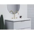 Kép 1/4 - RAVAK Espirit álló mosdócsaptelep, 3 furatos 270 mm leeresztő nélkül ES 018.60GLB, Gold Brushed