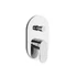 Kép 2/10 - RAVAK Chrome II falsík alatti zuhanyszett CR II 090.01CR.O2.RB070, króm