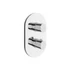 Kép 2/10 - RAVAK Chrome II falsík alatti zuhanyszett termo CR II 090.02CR.O2.RB071, króm