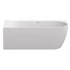 Kép 3/7 - RAVAK Freedom Corner 170x80 akrilkád, bal, fehér, fehér/fekete/króm lefolyó