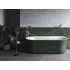 Kép 1/3 - RAVAK Ypsilon 180x80, akrilkád, Grey Green/fehér, szabadonálló, túlfolyó és lefolyó: fehér