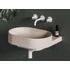 Kép 1/7 - RAVAK Yard 60 kerámiamosdó Alabaster Pink, túlfolyó furat nélkül