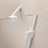 Kép 3/4 - RADAWAY Essenza Pro White PDD íves fehér zuhanykabin 80x80 átlátszó