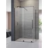 Kép 1/8 - RADAWAY Furo Black KDJ szögletes fekete zuhanykabin 120x120 átlátszó balos