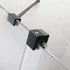 Kép 6/7 - RADAWAY Furo Black DWJ RH fekete zuhanyajtó 90 átlátszó jobbos