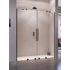 Kép 1/8 - RADAWAY Furo Black DWD fekete zuhanyajtó 150 átlátszó
