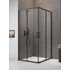 Kép 1/8 - RADAWAY Premium Pro Black KDD szögletes fekete zuhanykabin 90x90 átlátszó