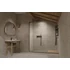 Kép 2/2 - RADAWAY Modo SL II Black Walk-in fekete zuhanyfal 60 átlátszó balos