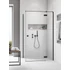 Kép 1/5 - RADAWAY Essenza Black KDJ szögletes fekete zuhanykabin 110x70 átlátszó balos