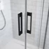 Kép 3/5 - RADAWAY Idea Black KDD szögletes fekete zuhanykabin 90x110 átlátszó