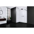 Kép 2/4 - RADAWAY Modo New Black II Walk-in fekete zuhanyfal 145 átlátszó