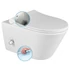 Kép 1/7 - AVVA RIMLESS fali WC bidézuhannyal, csapteleppel, 35,5x53cm
